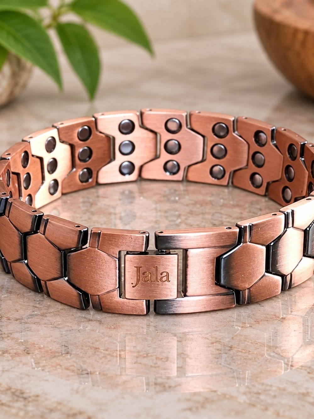 Genuine JalaStudios Pure Copper Magnetic Bracelet 51 Magnets Heavyweight 18mm